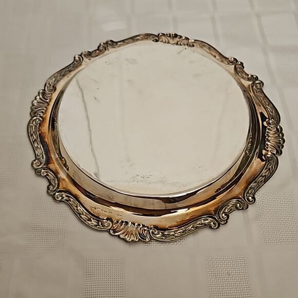 E.P Steel Vintage Silver Platter 13"-13" - Picture 3 of 16
